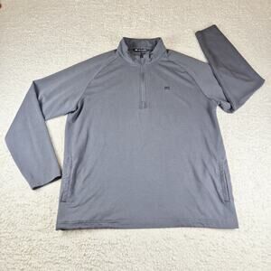 Travis Mathew Havasu Pullover Men's XL Gray Quarter Zip Golf Performance Stretch